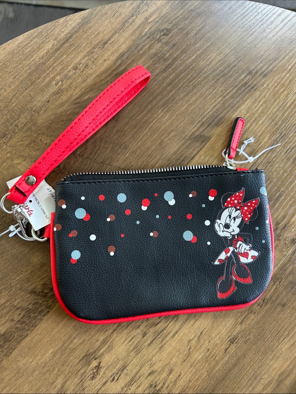 Disney Black and Red Minnie Mouse Wristlet
